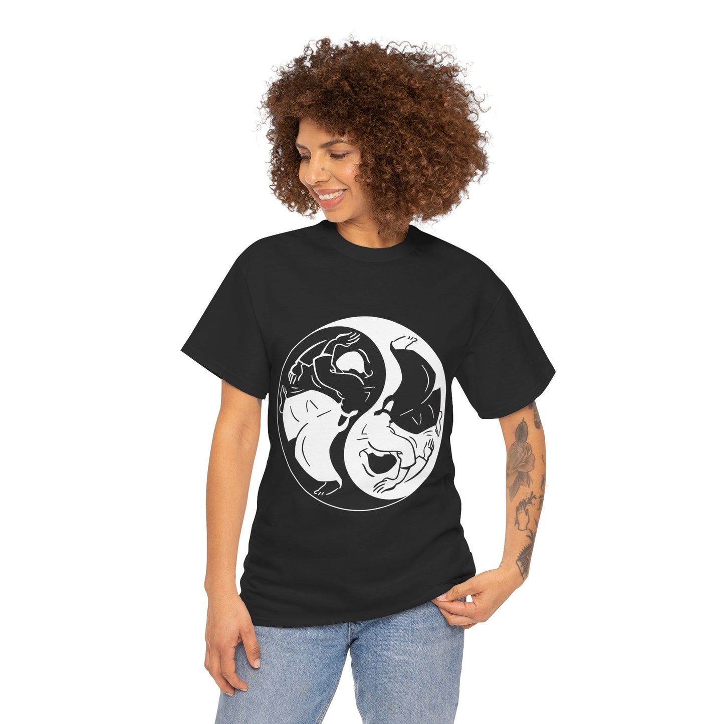 Whirling Dervish Yin Yang Balance Harmony Unisex Graphic T-Shirt