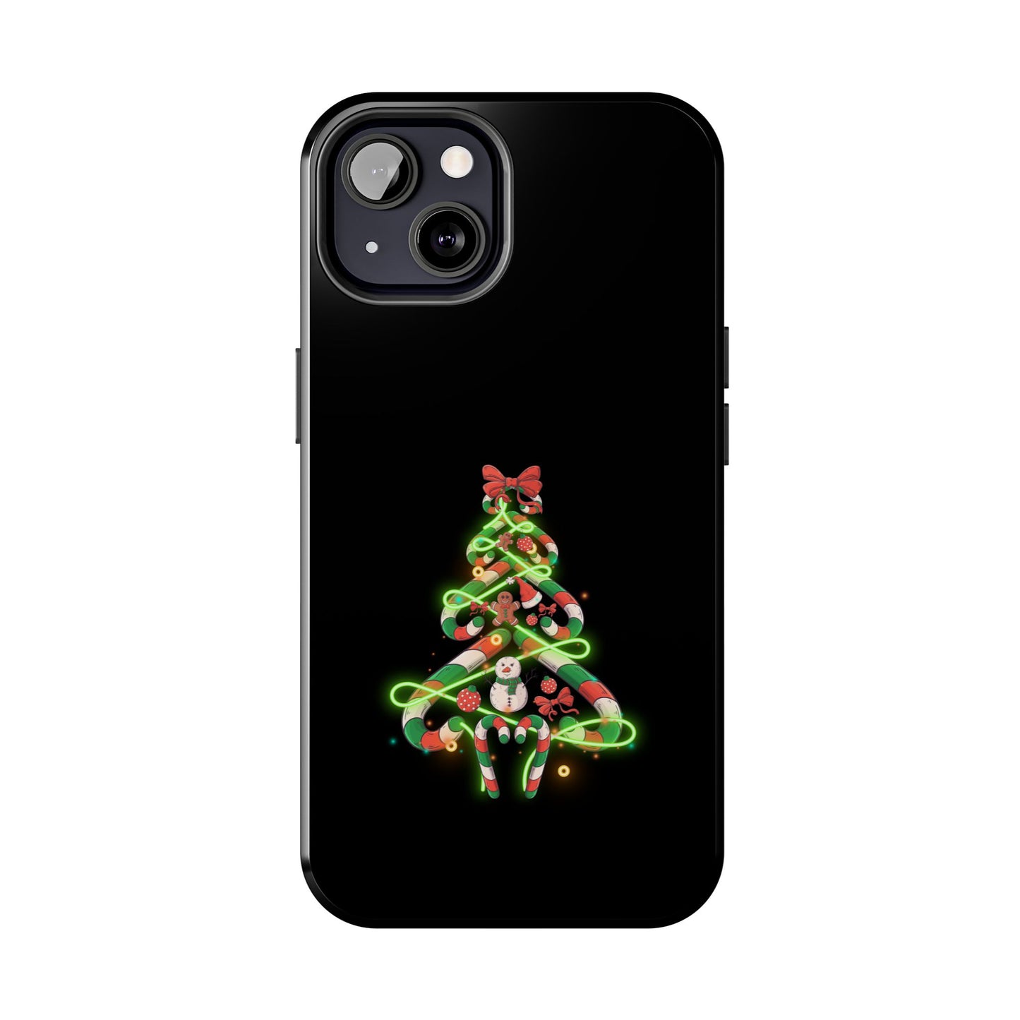 Christmas Candy Cane Xmas Tree Light Gifts - Tough Phone Case