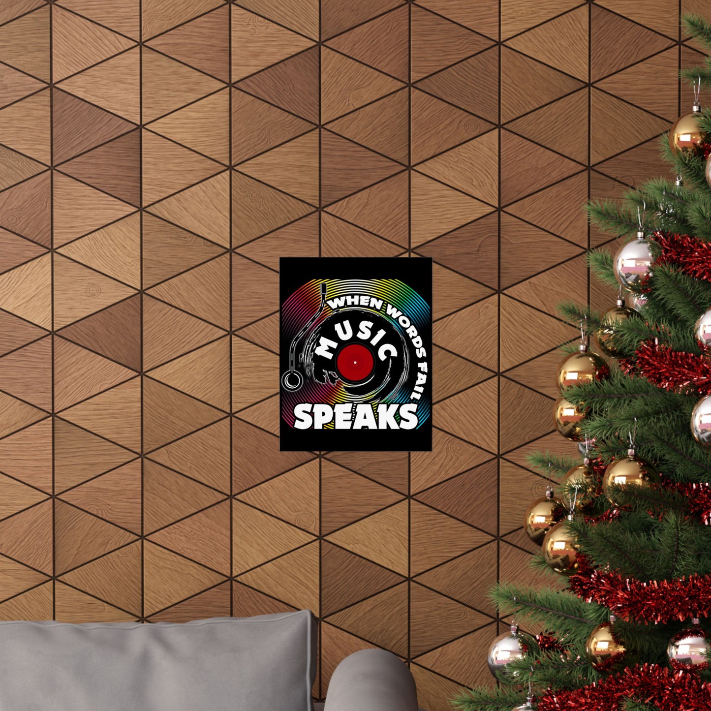 When Words Fail Music Speaks Musician Singer Feeling Song - Wall Art