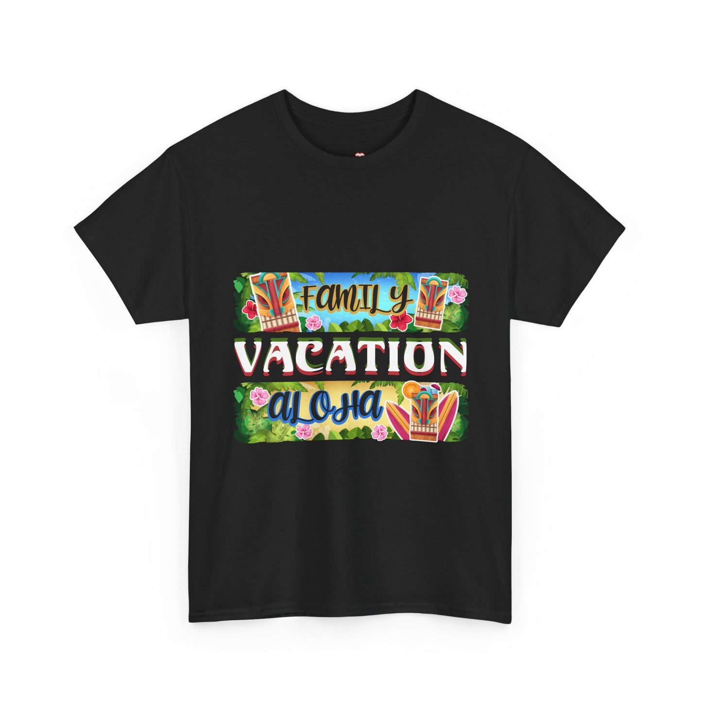 Family Vacation Aloha Tiki Tropical Beach Unisex Graphic T-Shirt