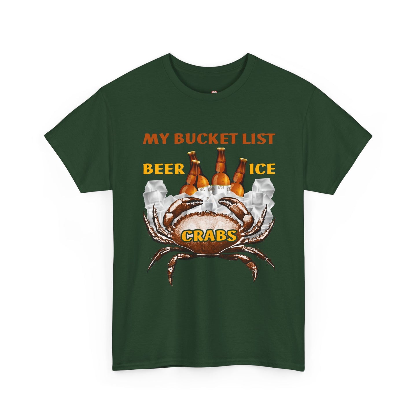 Crab Boil Gift Seafood Bucket List Beer Ice Crabs - Unisex T-Shirt