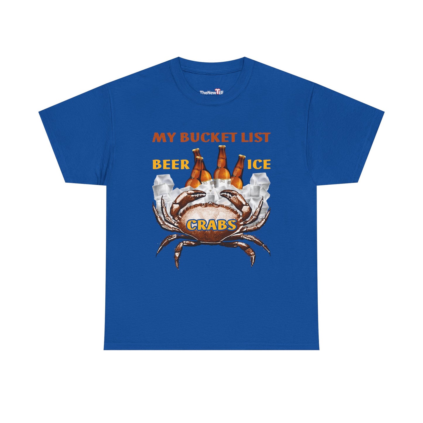 Crab Boil Gift Seafood Bucket List Beer Ice Crabs - Unisex T-Shirt