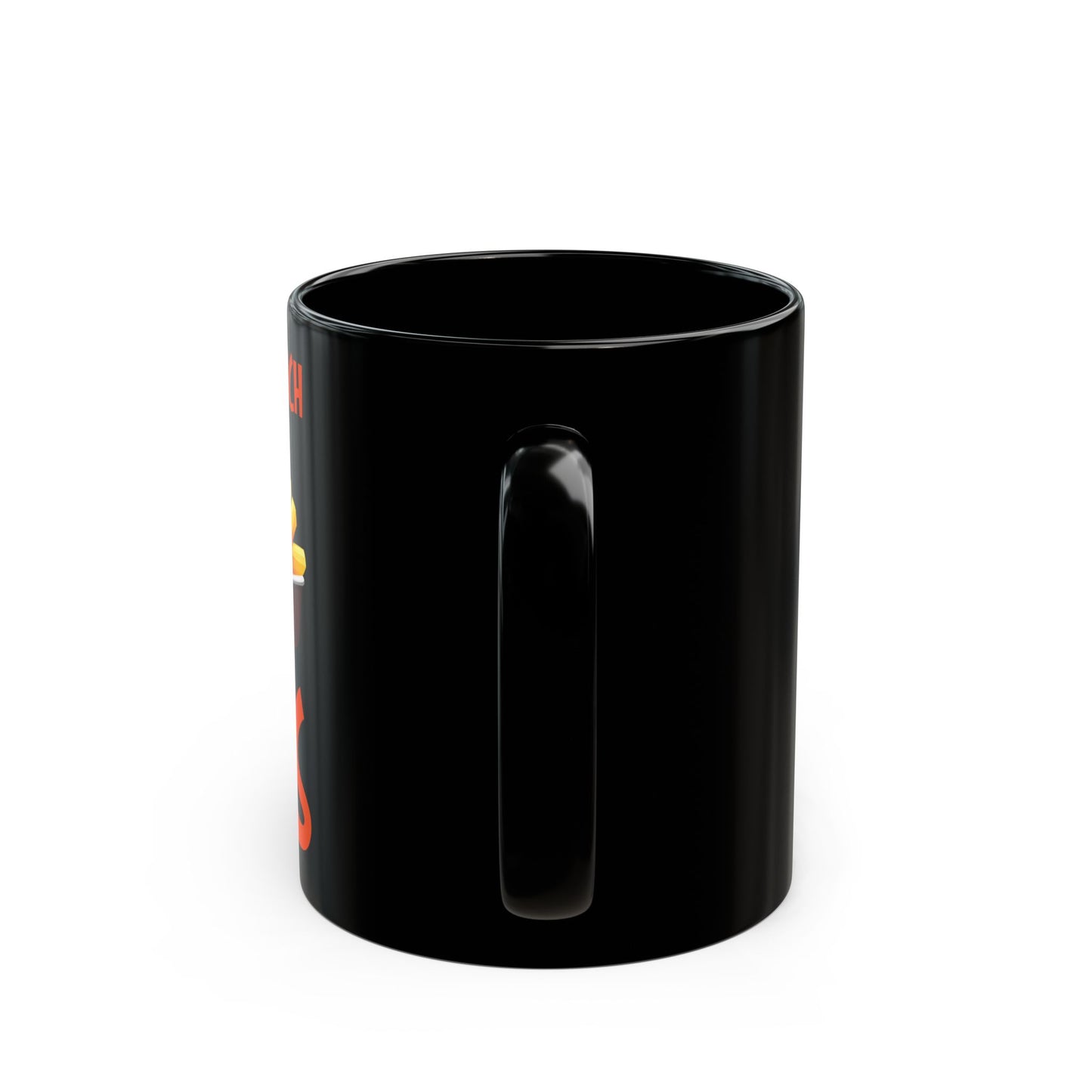 I Speak French Fries Women Cartoon Food Cute Merci - Black Mug