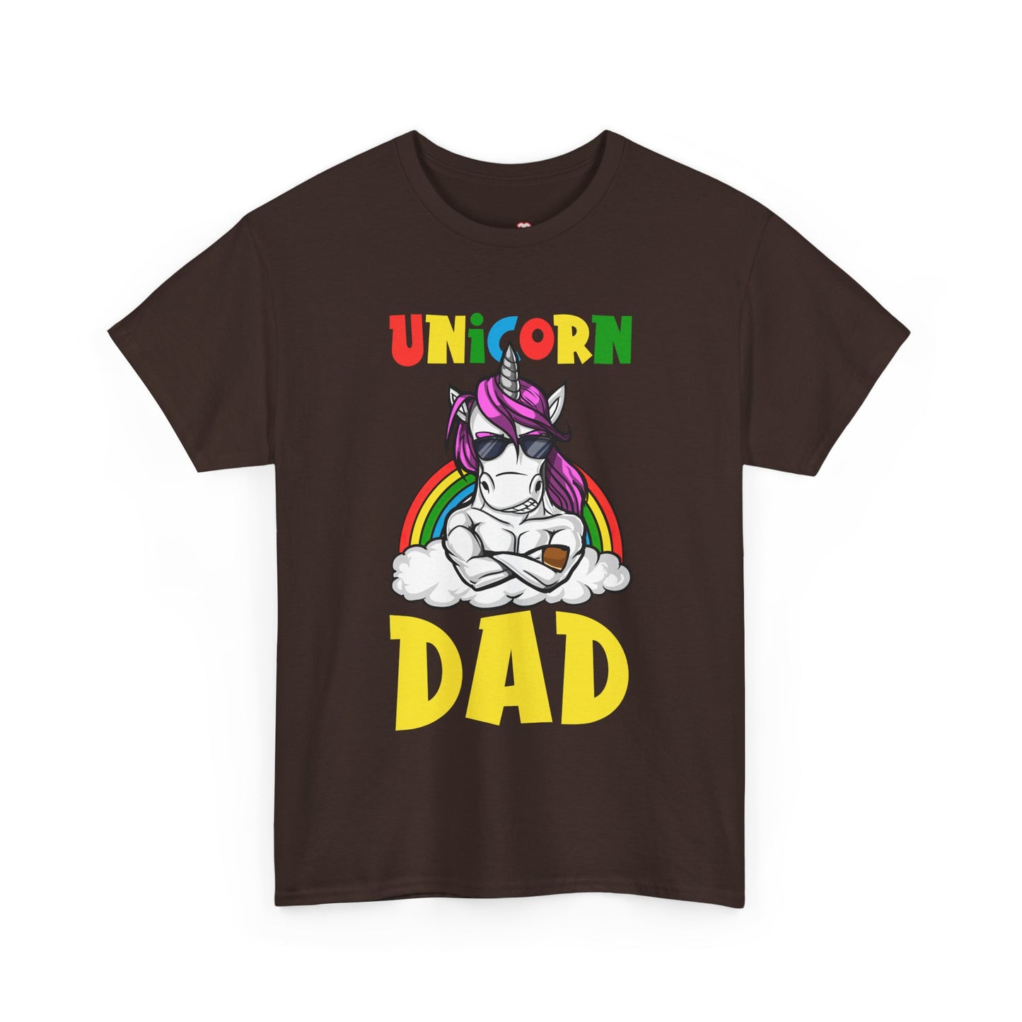 Cool Unicorn Dad Funny Father's Day Gift Unisex Graphic T-Shirt