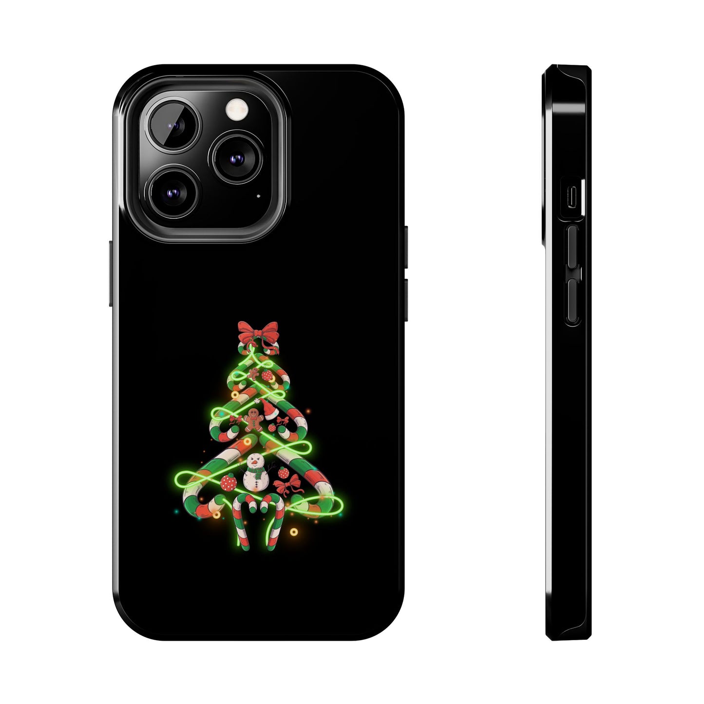 Christmas Candy Cane Xmas Tree Light Gifts - Tough Phone Case