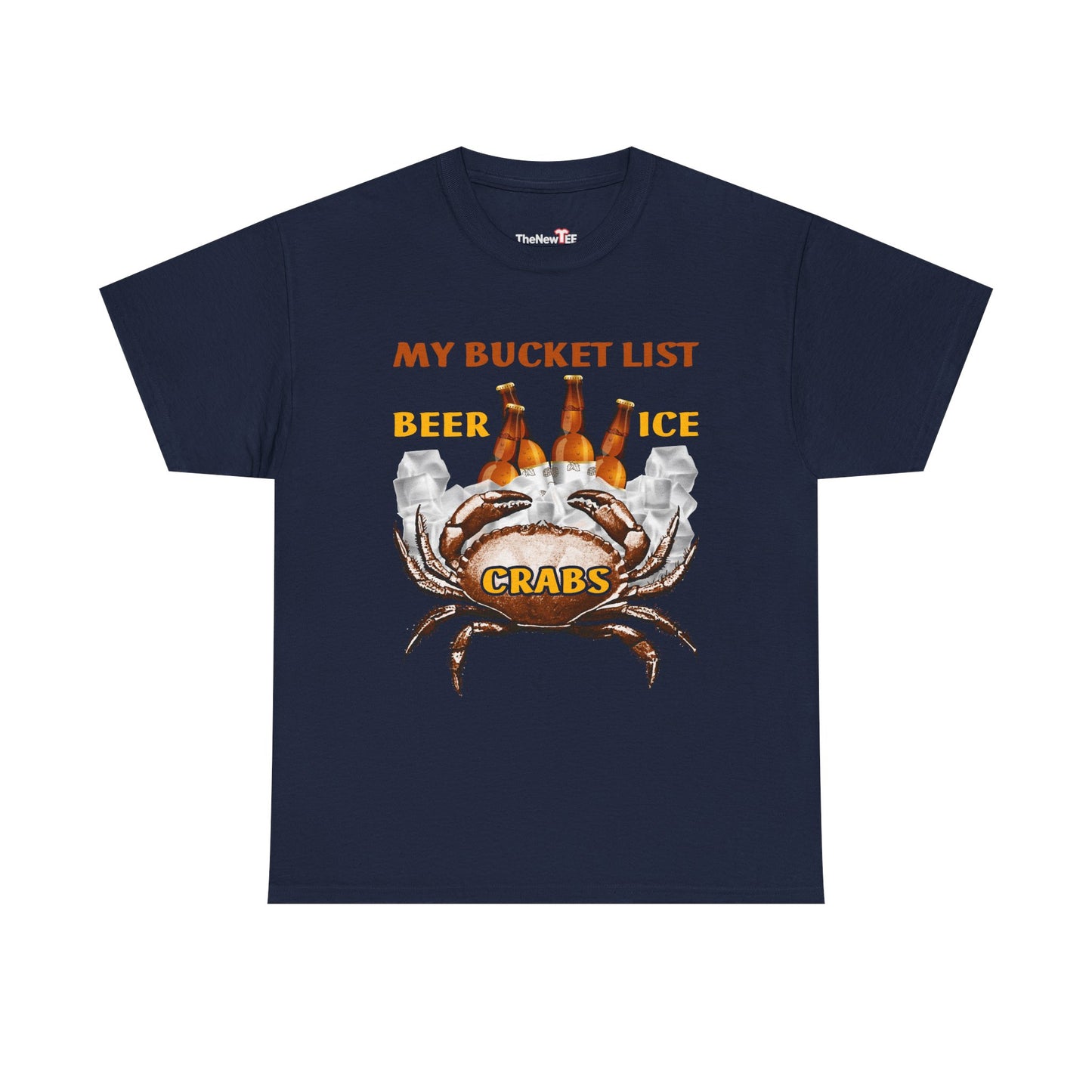 Crab Boil Gift Seafood Bucket List Beer Ice Crabs - Unisex T-Shirt