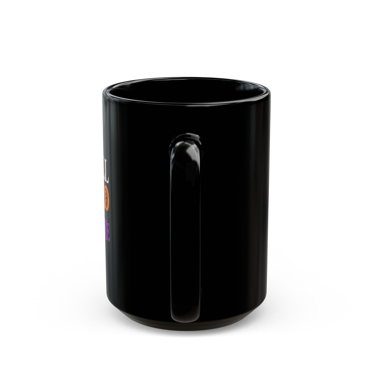 We'Re All Mad Here Cat - Black Mug