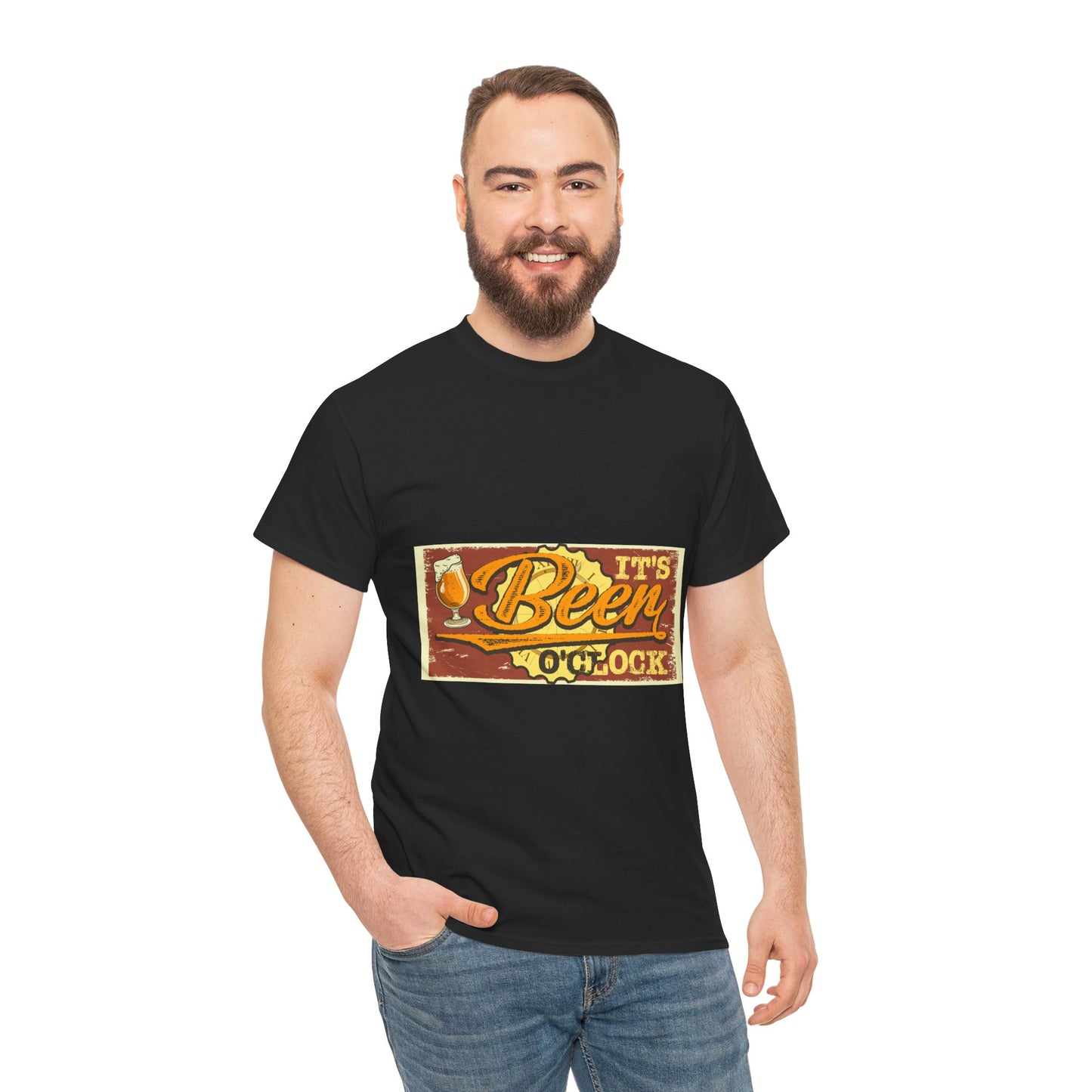 It's Beer O'Clock Beer Lover Vintage Unisex Graphic T-Shirt