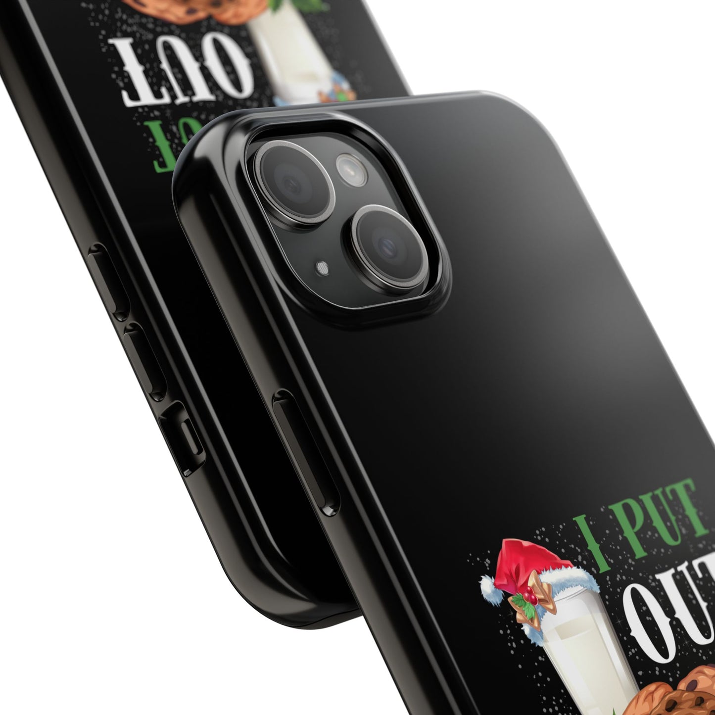 Christmas Cookies And Milk Funny I Put Out For Santa - Tough Phone Case