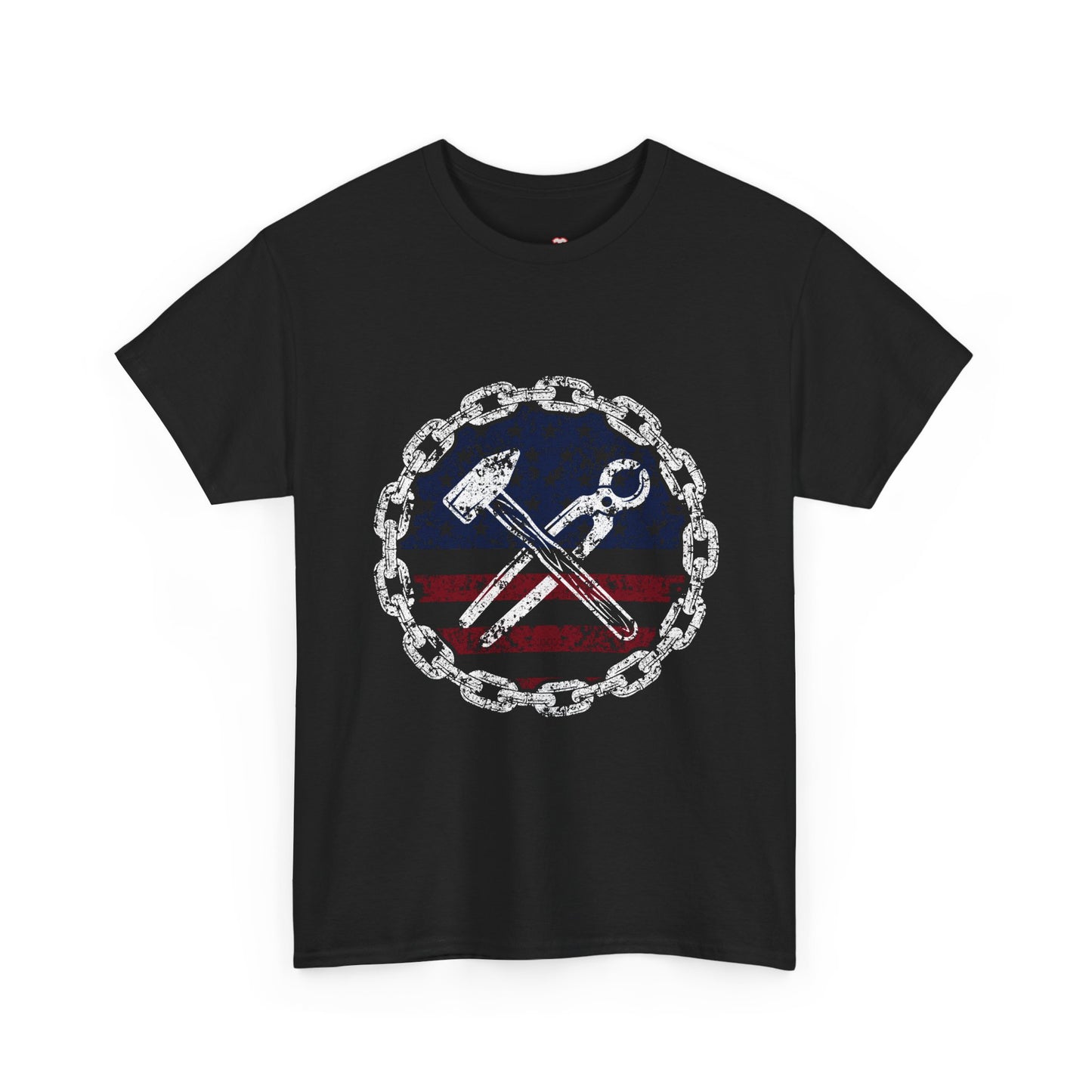 American Flag Ironworker And Tools - Unisex T-Shirt