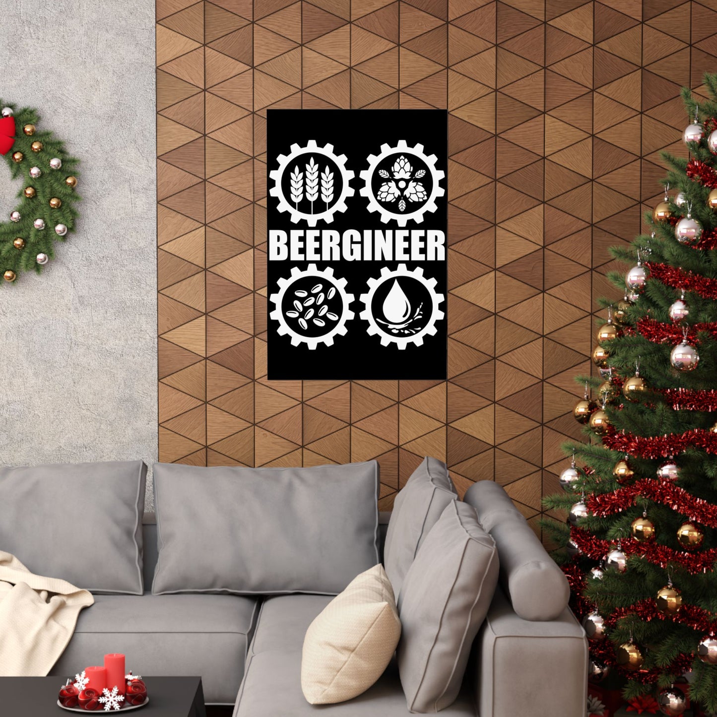 Beergineer Homebrew Home Brewing Craft Beer Brewer - Wall Art