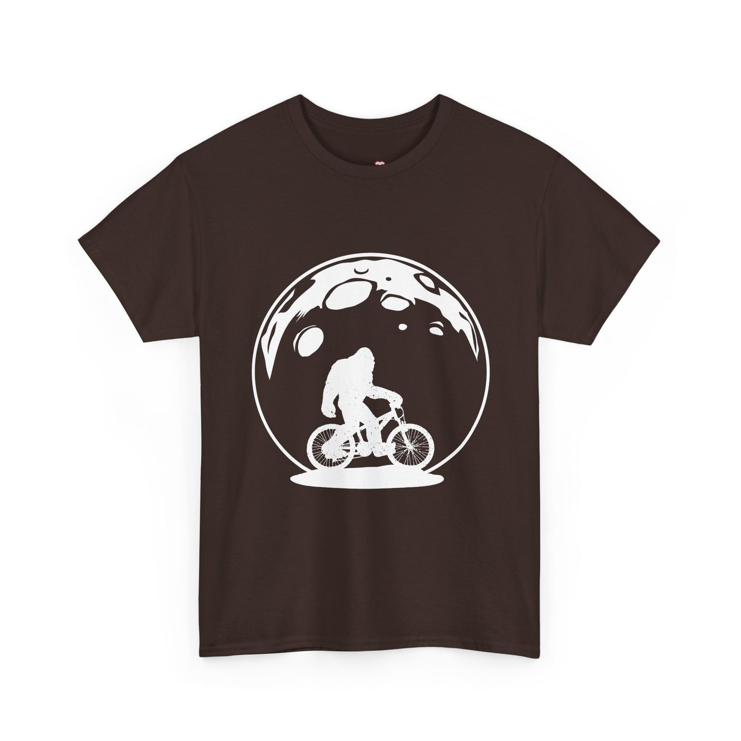 Yeti Riding Moon Bike Halloween Lunar Cycling Bigfoot - Unisex T-Shirt