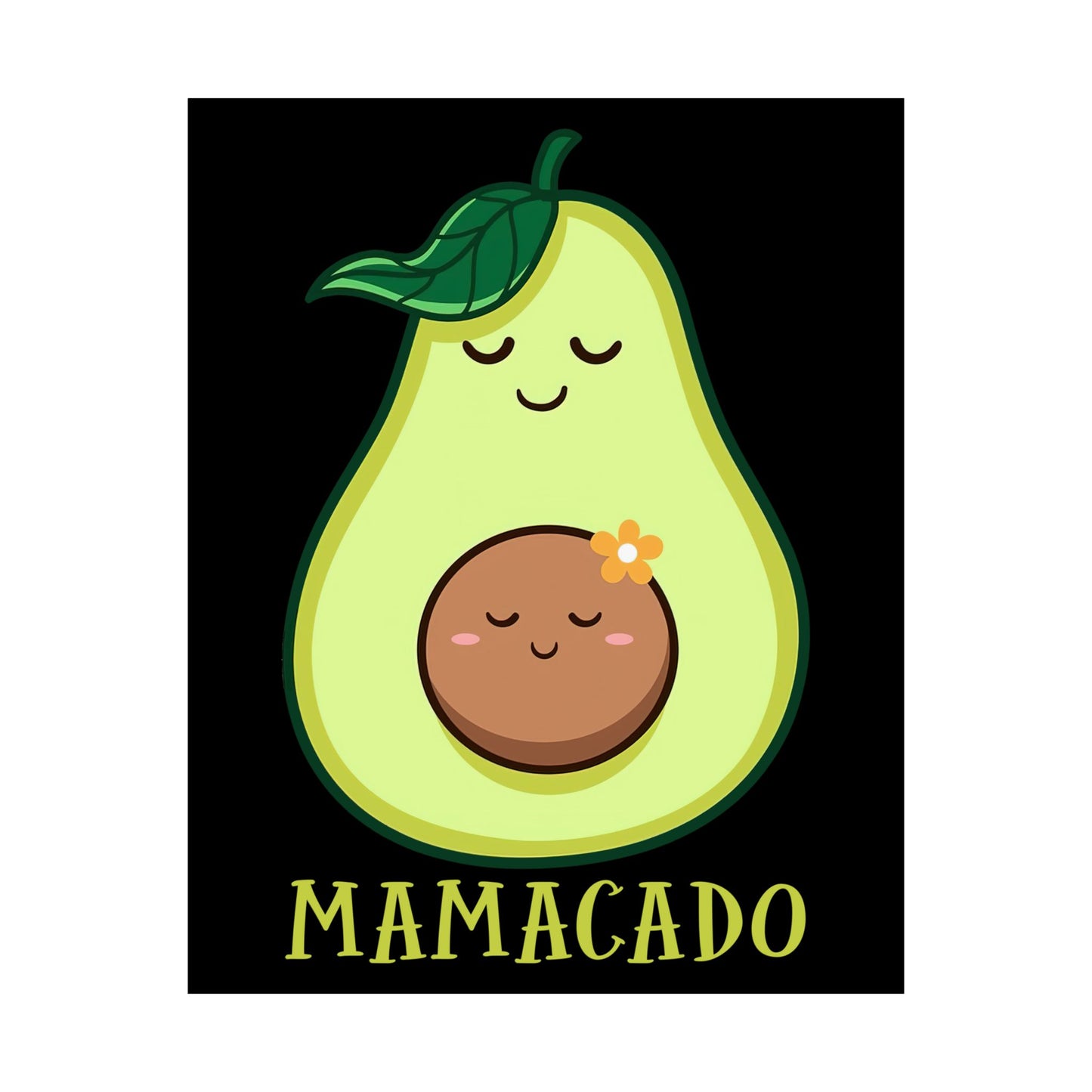 Mamacado Pregnant Avocado Pregnancy Announcement Avocado - Wall Art