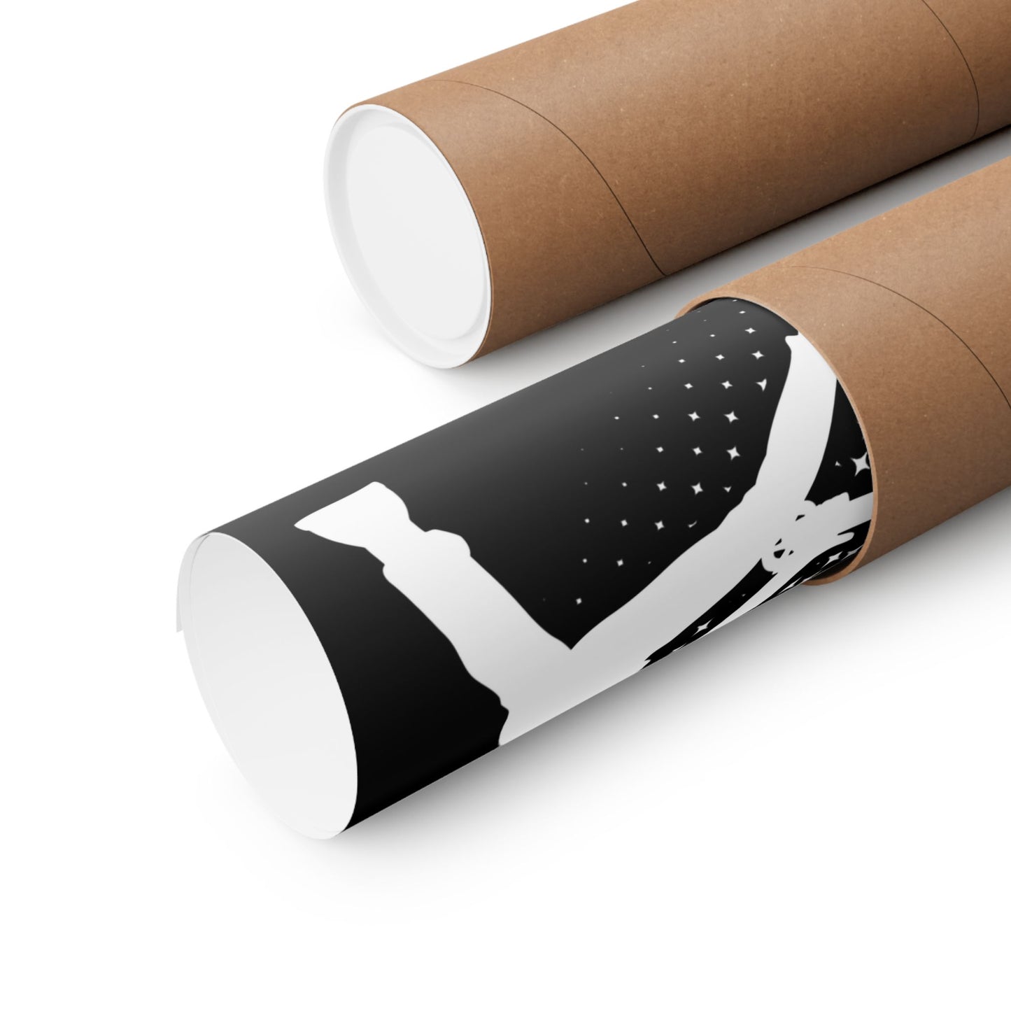 Scooter Stunt Silhouette Matte Poster — Extreme Freestyle Scooter Wall Art