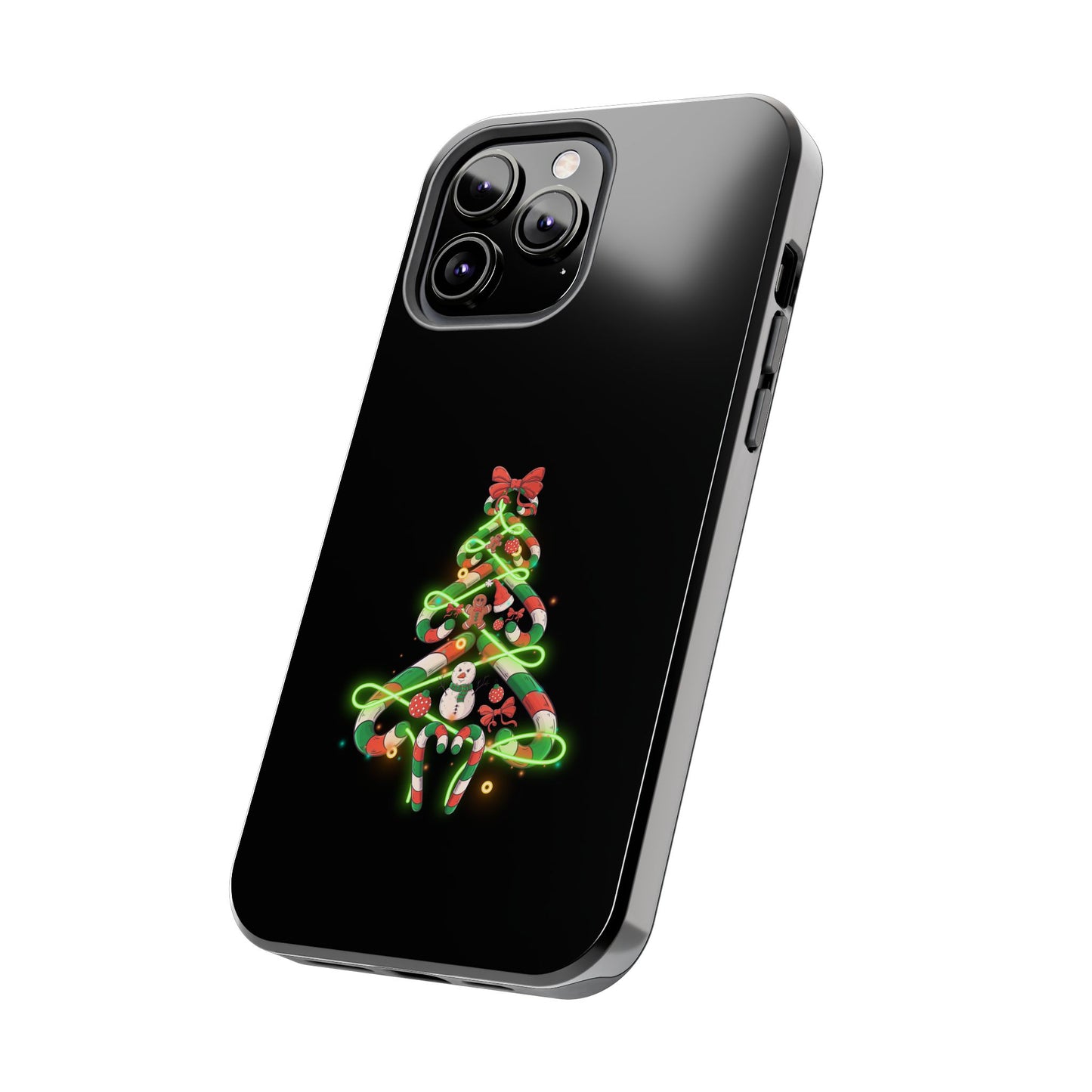 Christmas Candy Cane Xmas Tree Light Gifts - Tough Phone Case