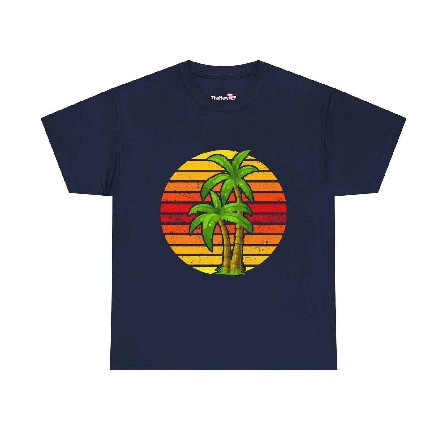 Palm Tree Shirt Tropical Beach Vintage Retro Style 70S 80S - Unisex T-Shirt