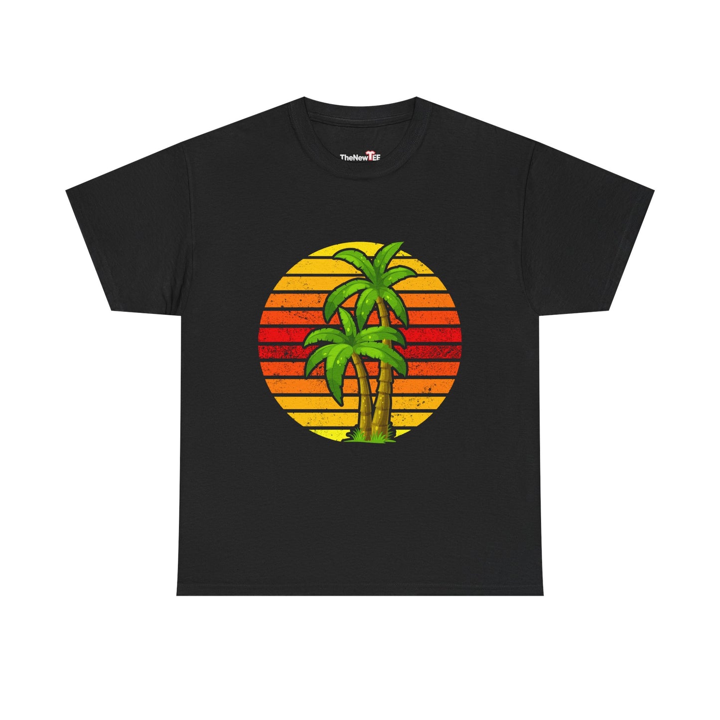 Palm Tree Shirt Tropical Beach Vintage Retro Style 70S 80S - Unisex T-Shirt