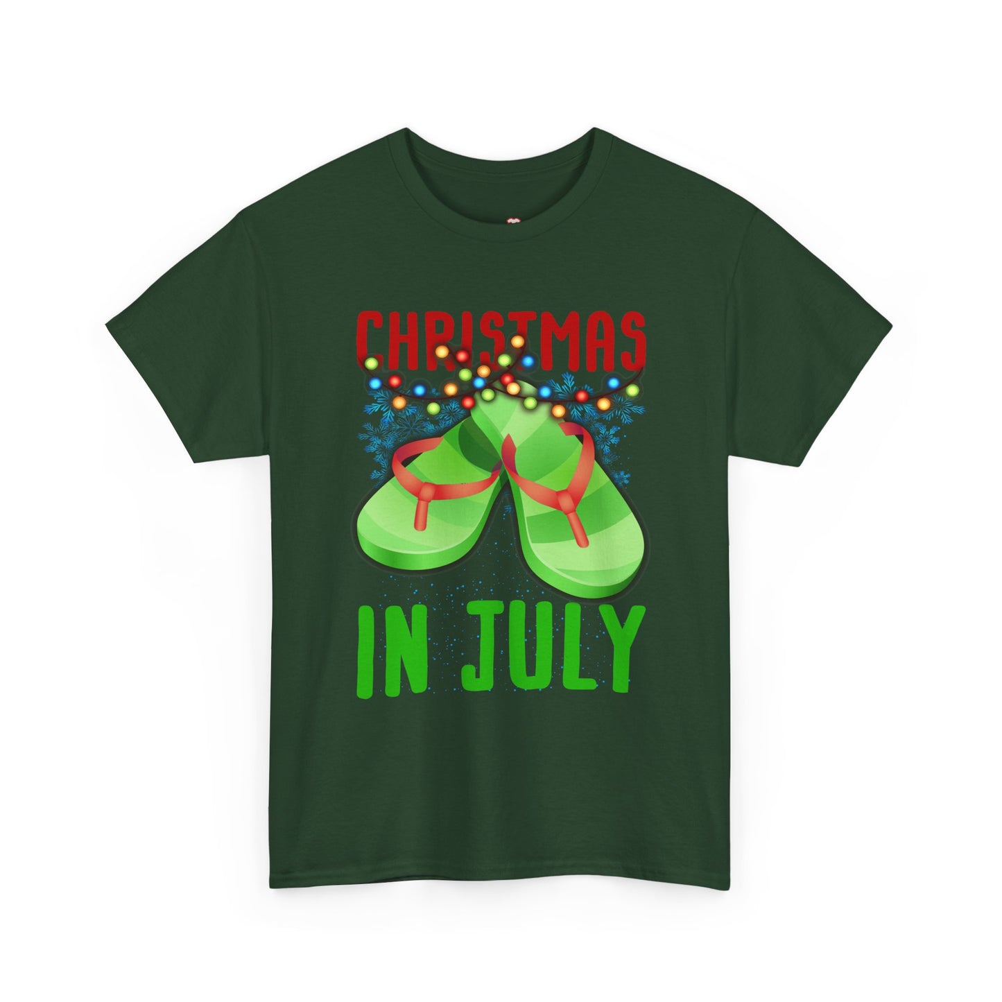 Christmas In July Flip Flops Summer Beach Xmas - Unisex T-Shirt