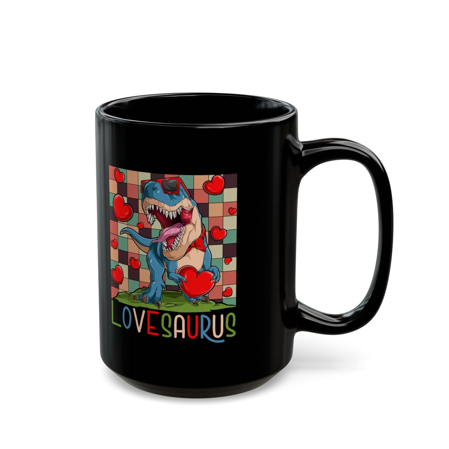Zodiac Taurus Black Ceramic Mug – Colorful Retro Bull Design (11oz & 15oz)