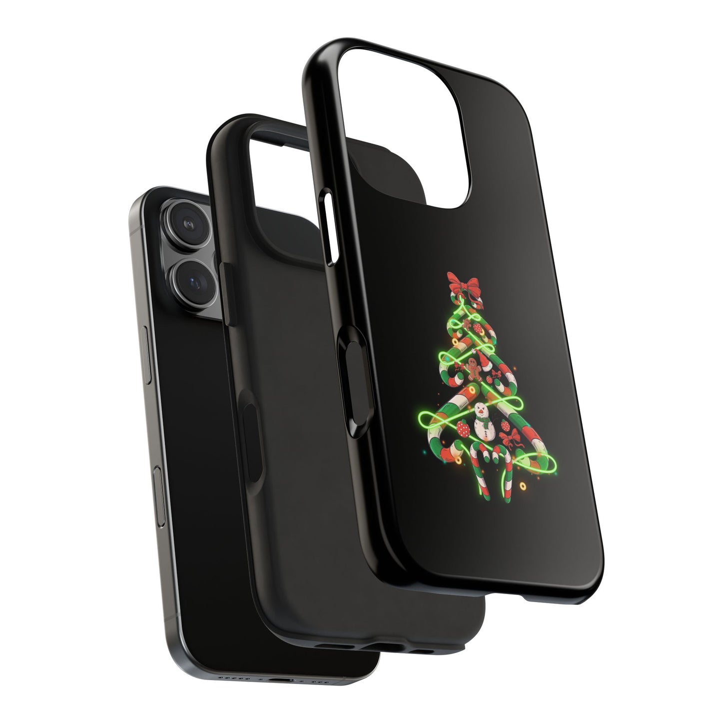 Christmas Candy Cane Xmas Tree Light Gifts - Tough Phone Case