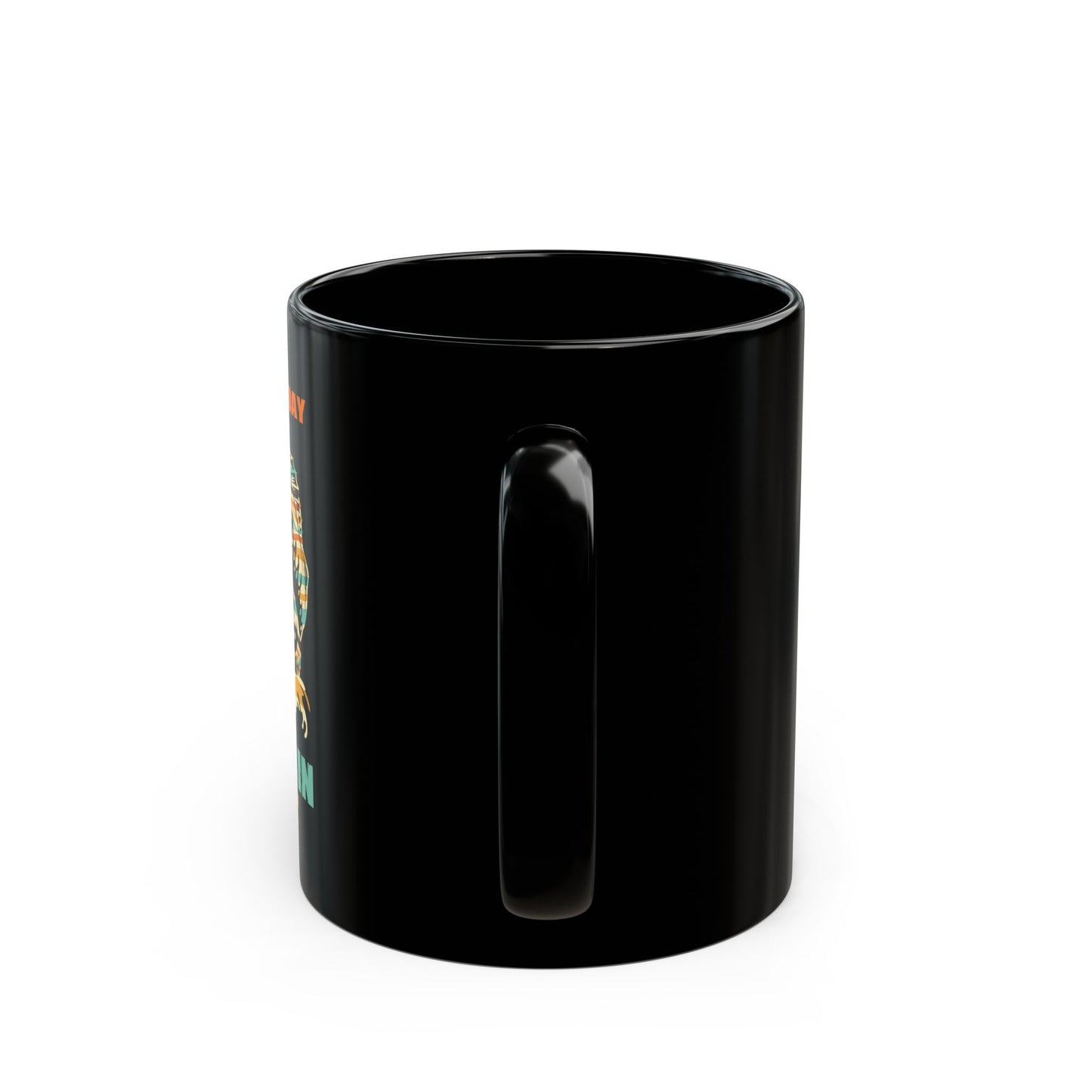 Fisherman, I Can'T Work Today My Arm Is In A Cast - Black Mug