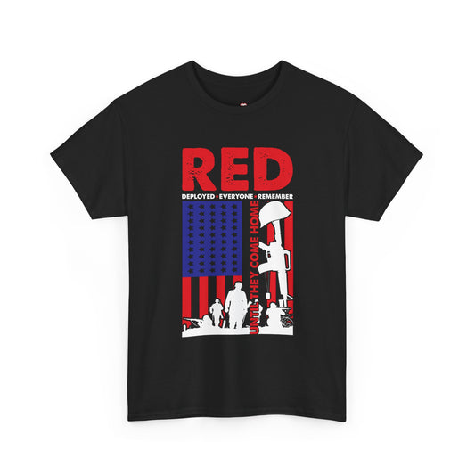 Red Friday Remember Everyone Deployed Us Flag Army Vintage - Unisex Graphic T-Shirt
