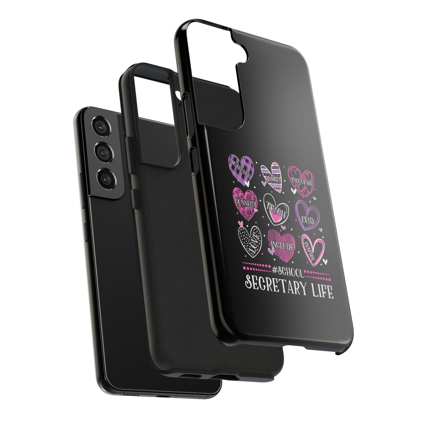 School Secretary Hearts Valentine Valentines Day - Tough Phone Case