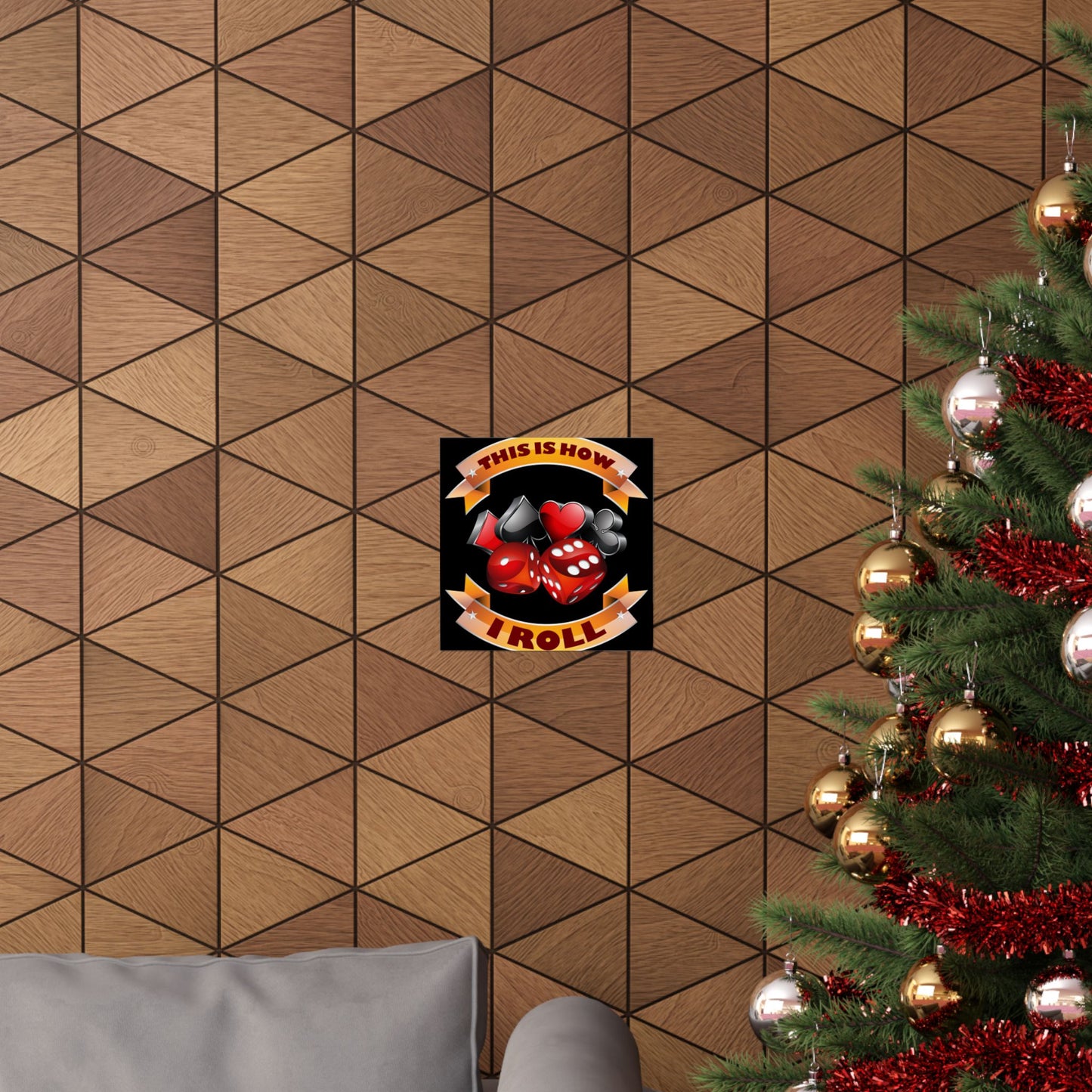 This Is How I Roll Funny Casino Themed Dice Gambling Humor - Wall Art
