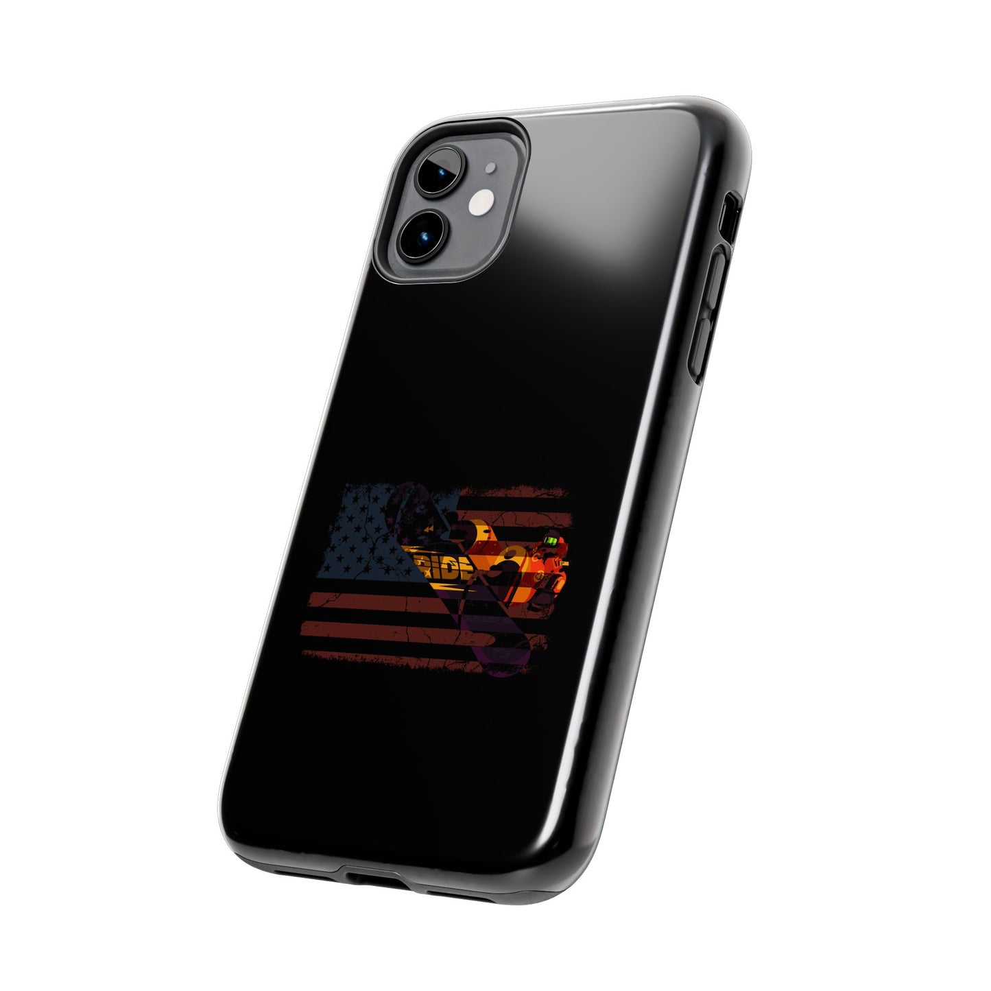 American Flag Camouflage Snowboarding Snowboarder Snowboard Tough Phone Case