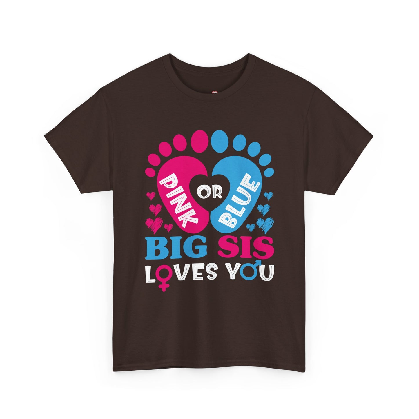 Big Sister Baby Shower Pink Blue - Unisex T-Shirt