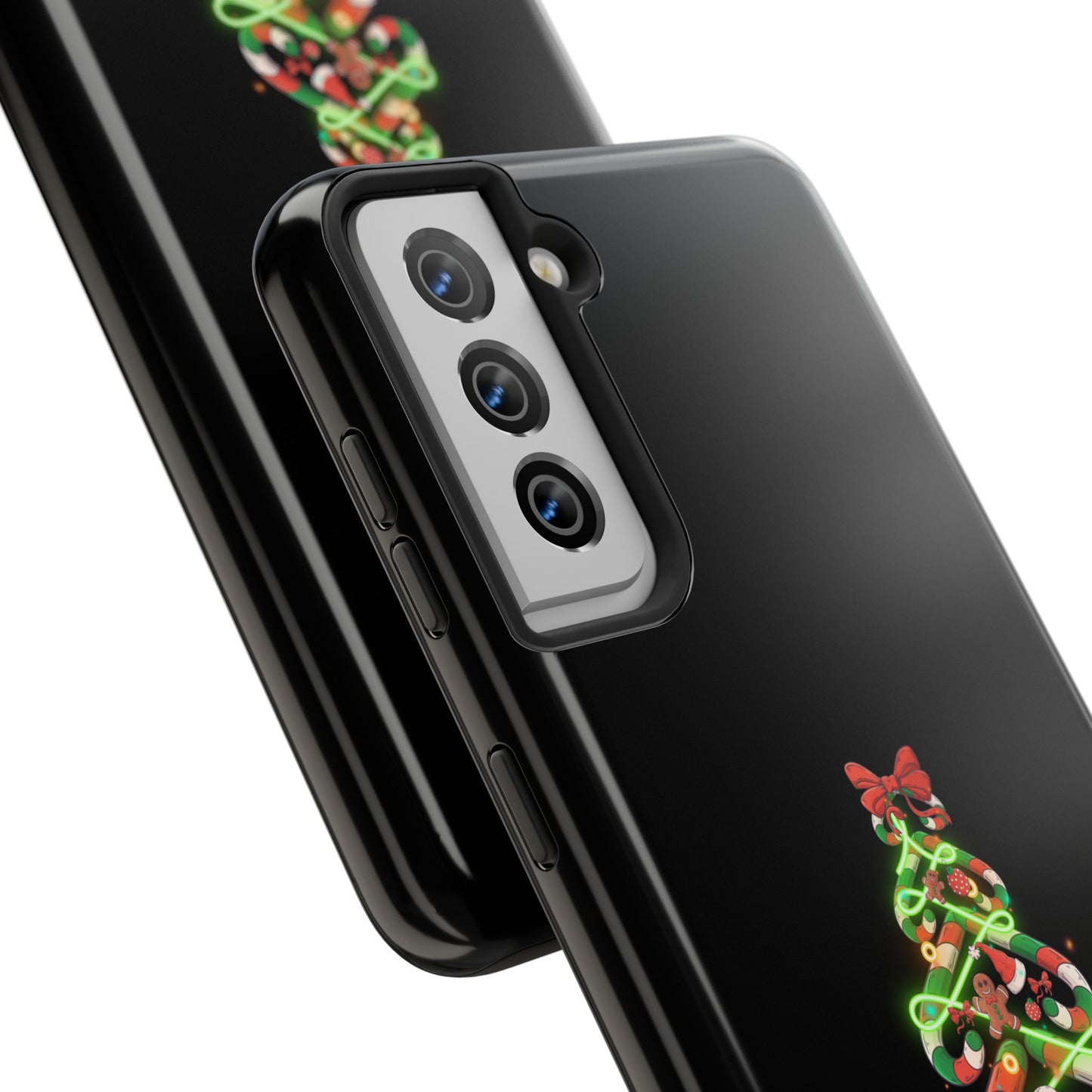 Christmas Candy Cane Xmas Tree Light Gifts - Tough Phone Case