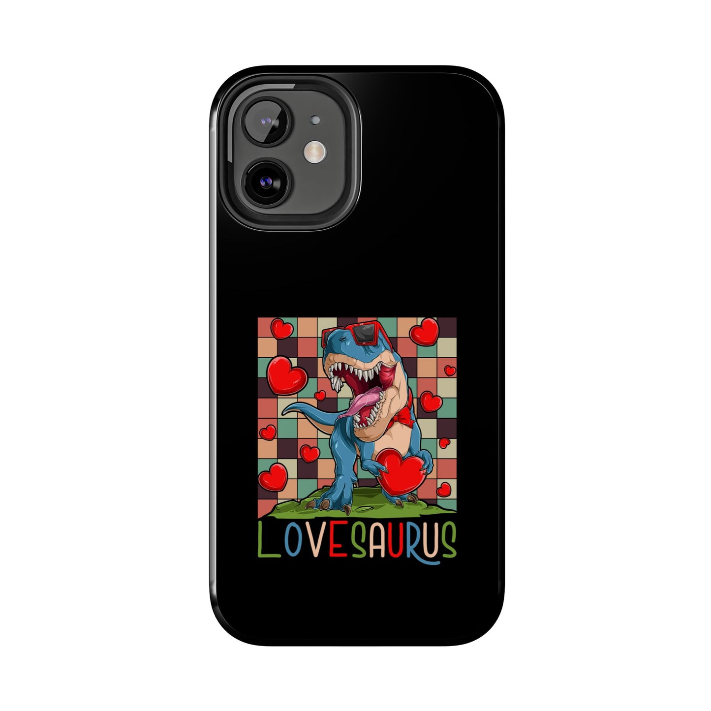 'Lovesaurus' Cute T-Rex Valentine Design - Tough Phone Case