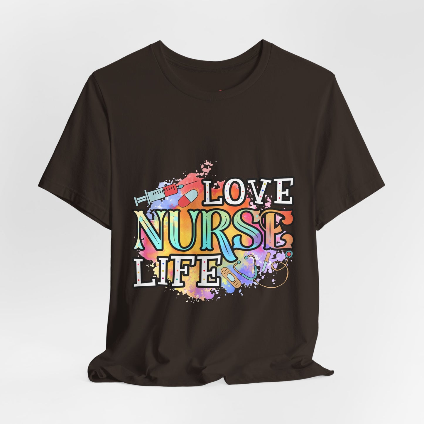 LOVE NURSE LIFE Watercolor Healthcare T-shirt
