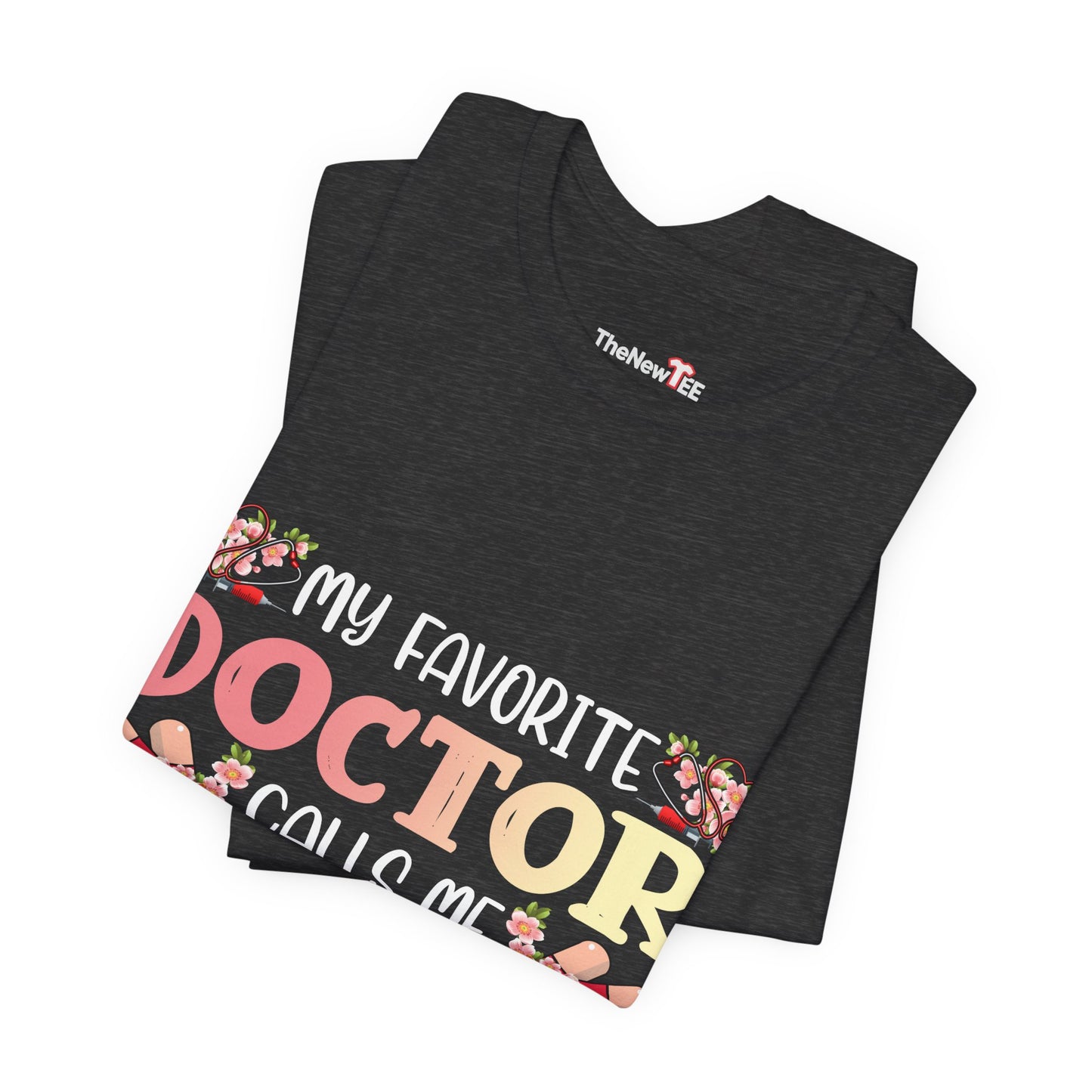 Doctor Mom Floral Healthcare Hero T-shirt