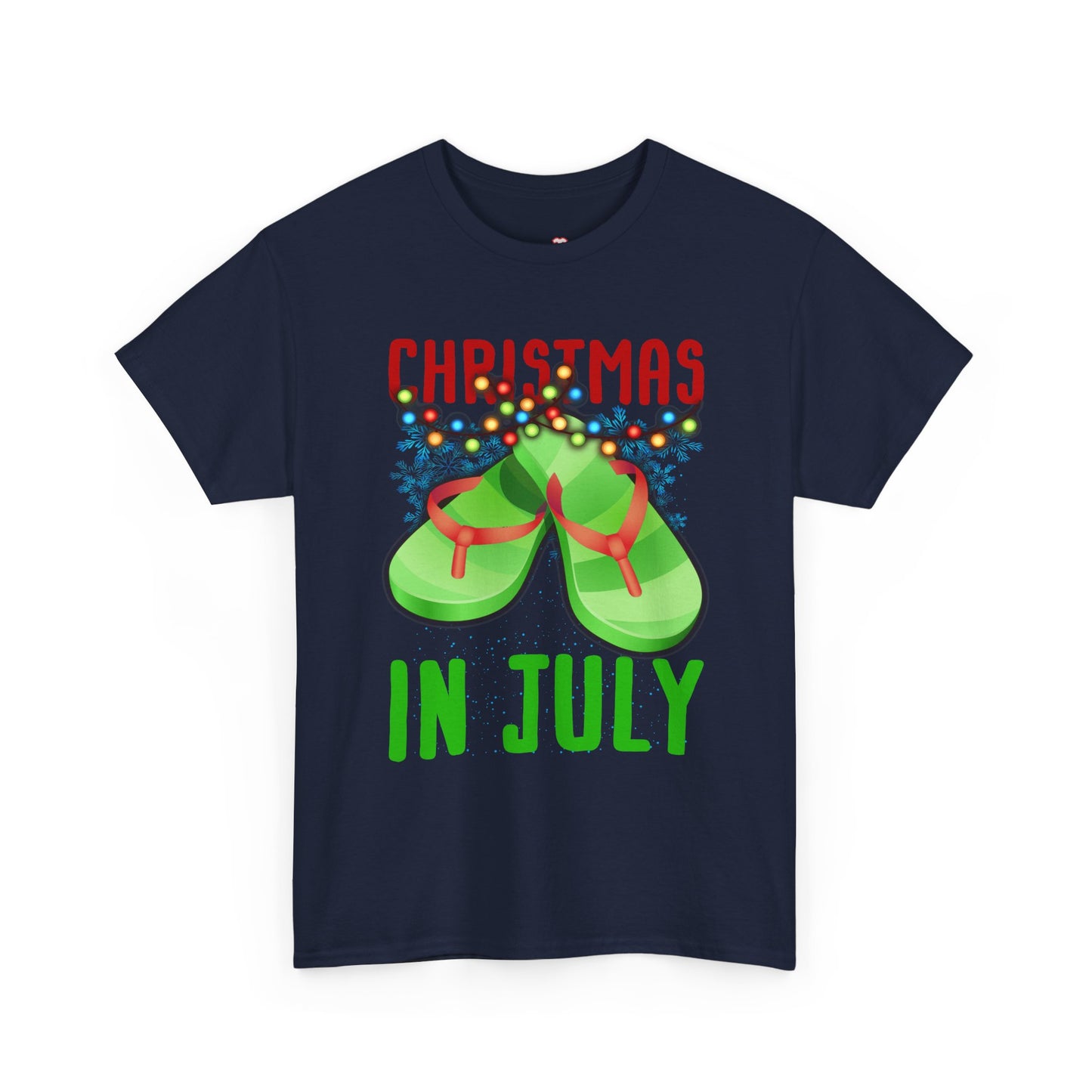 Christmas In July Flip Flops Summer Beach Xmas - Unisex T-Shirt