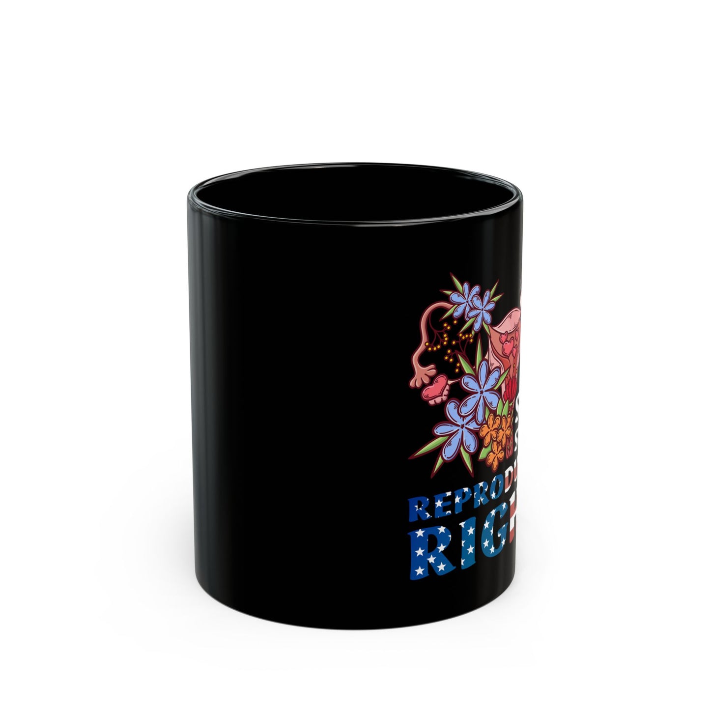 Stars Stripes Reproductive Rights - Black Mug