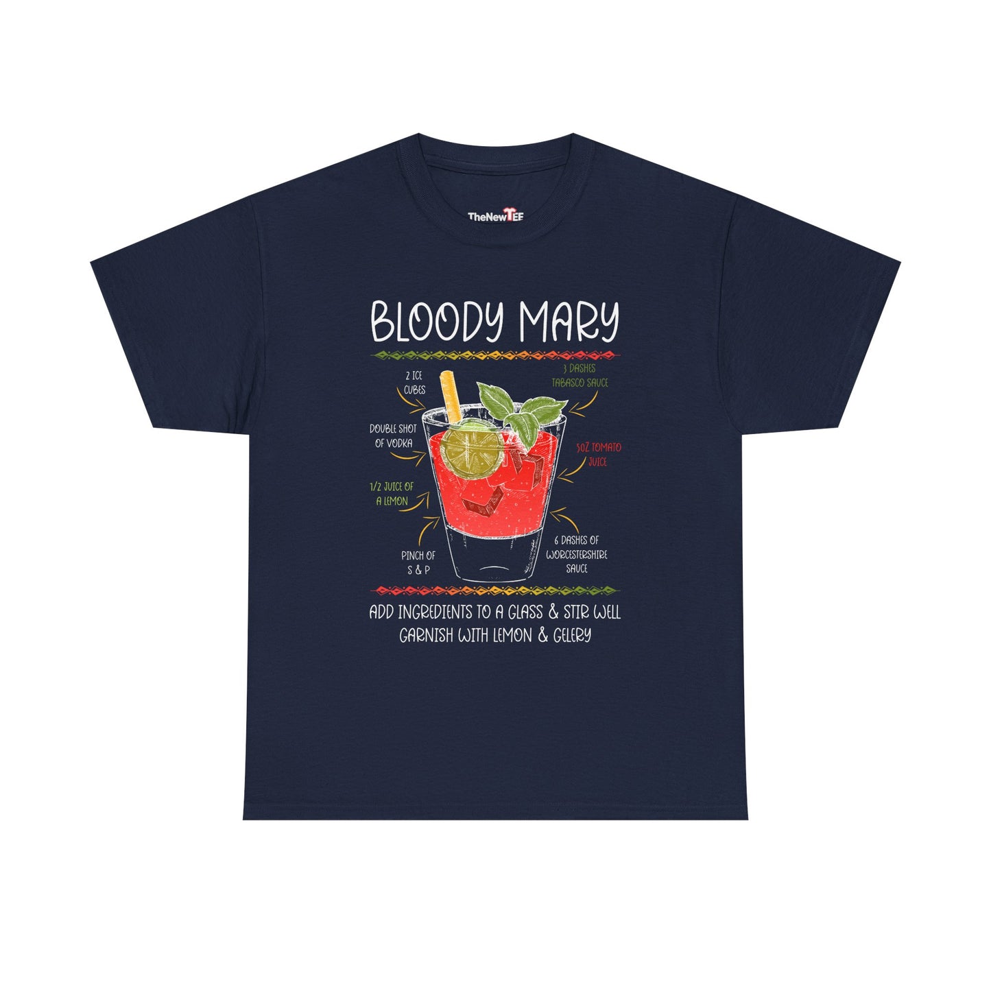 Bloody Mary Recipe Barkeeper Gift Barman - Unisex T-Shirt