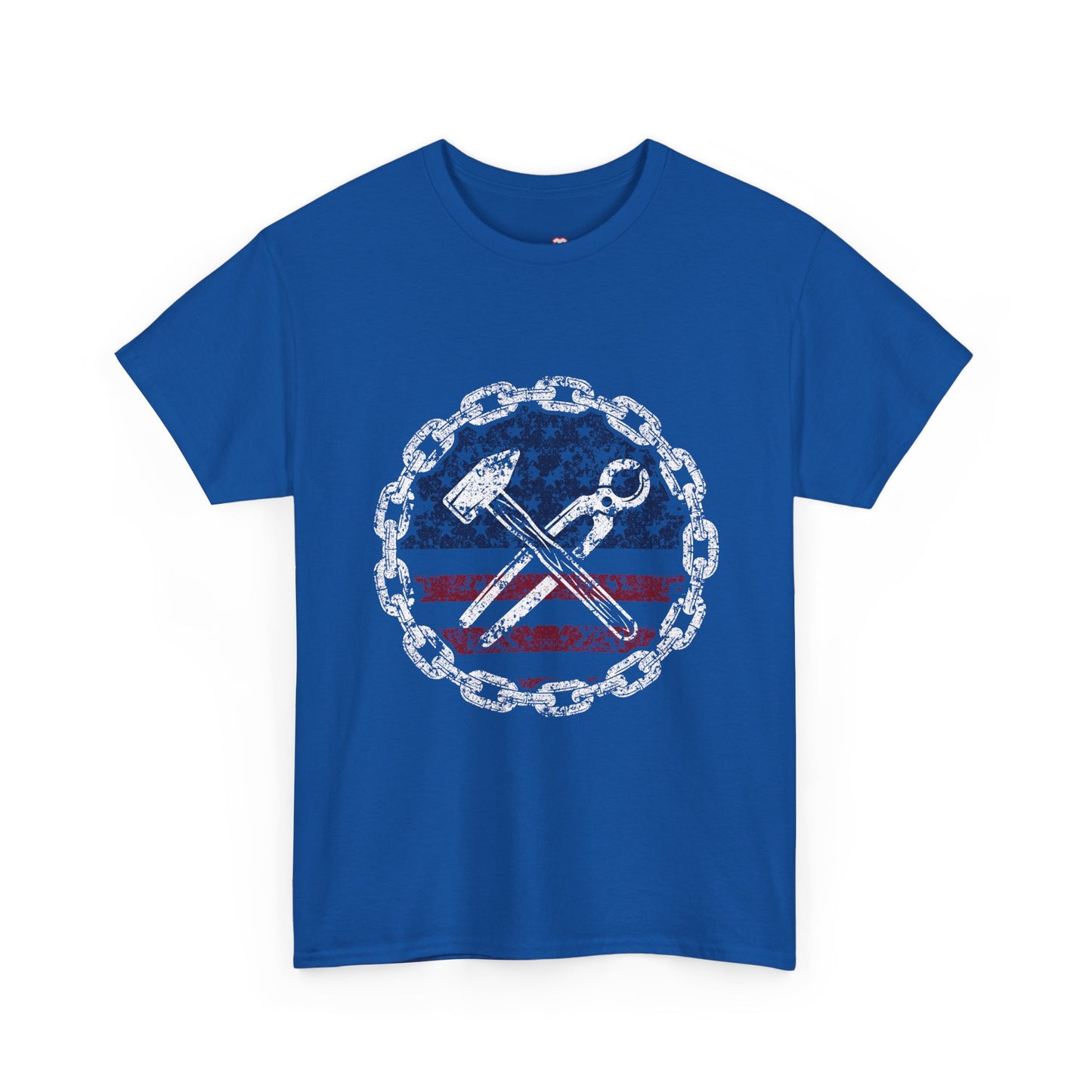 American Flag Ironworker And Tools - Unisex T-Shirt