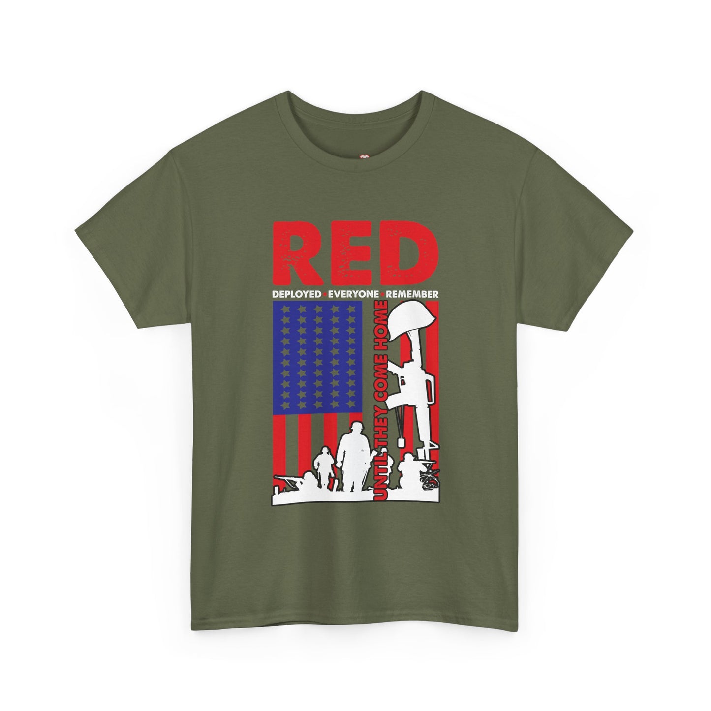 Red Friday Remember Everyone Deployed Us Flag Army Vintage - Unisex Graphic T-Shirt