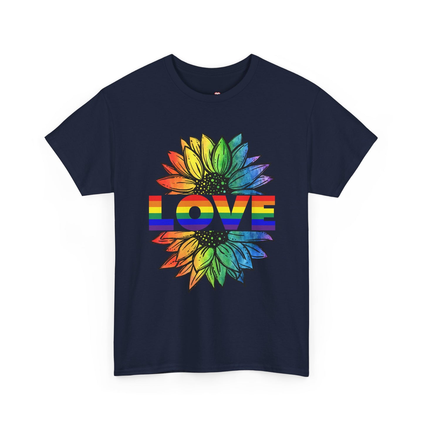 Love Sunflower Floral Lgbtq Rainbow Flag Gay Pride Ally - Unisex T-Shirt