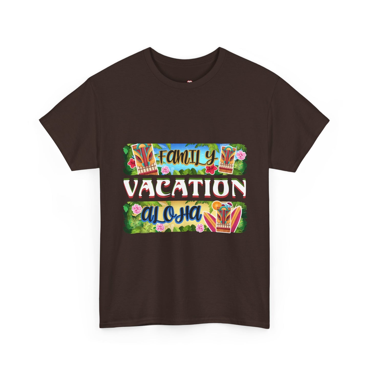 Family Vacation Aloha Tiki Tropical Beach Unisex Graphic T-Shirt
