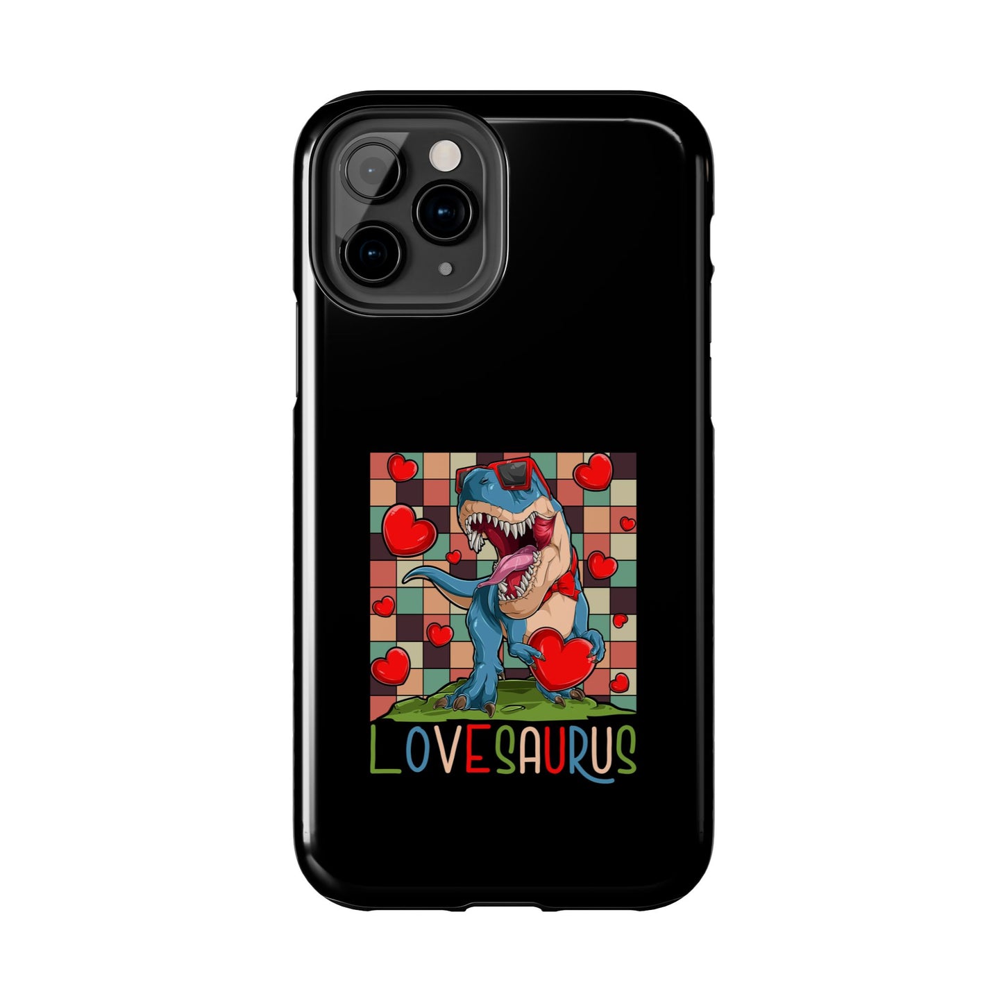 'Lovesaurus' Cute T-Rex Valentine Design - Tough Phone Case