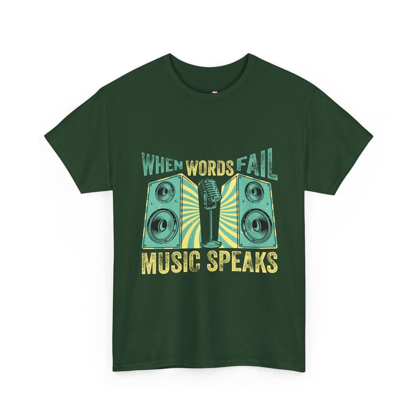 When Words Fail Music Speaks Musician Singer Feeling Song - Unisex T-Shirt