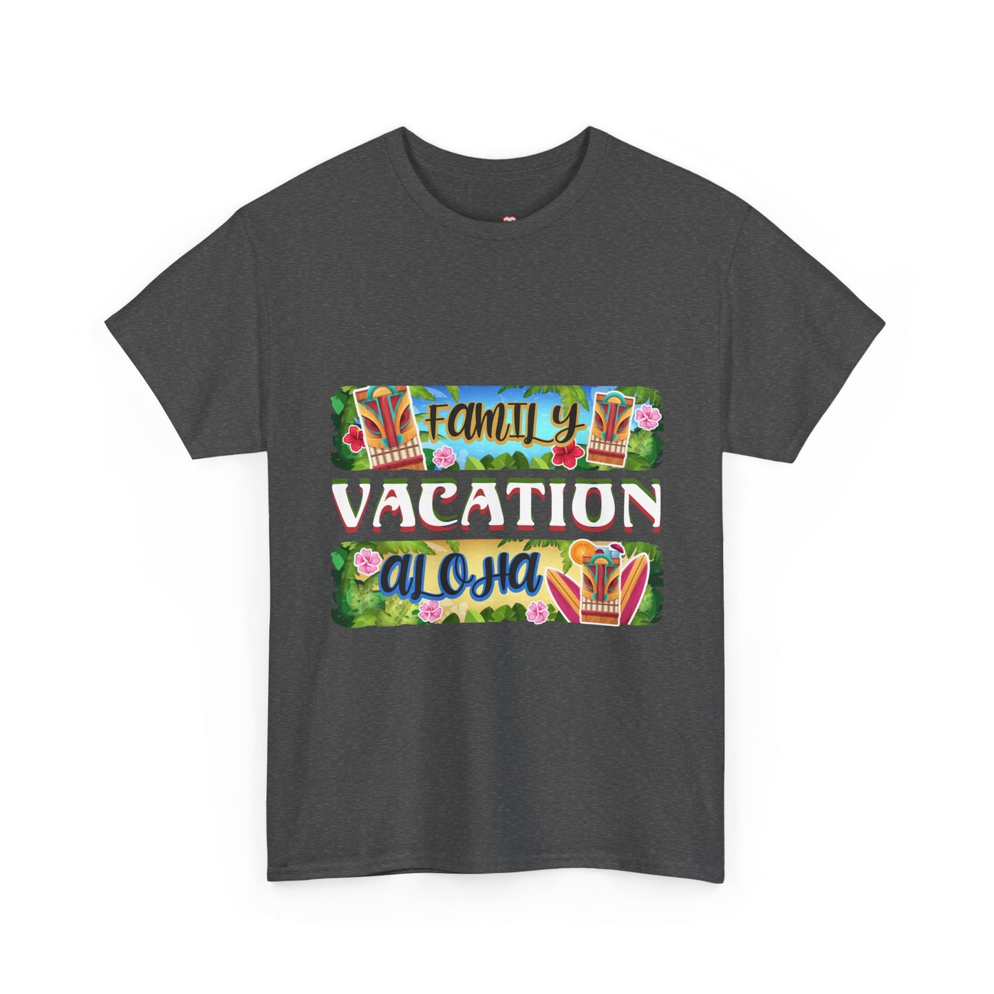 Family Vacation Aloha Tiki Tropical Beach Unisex Graphic T-Shirt