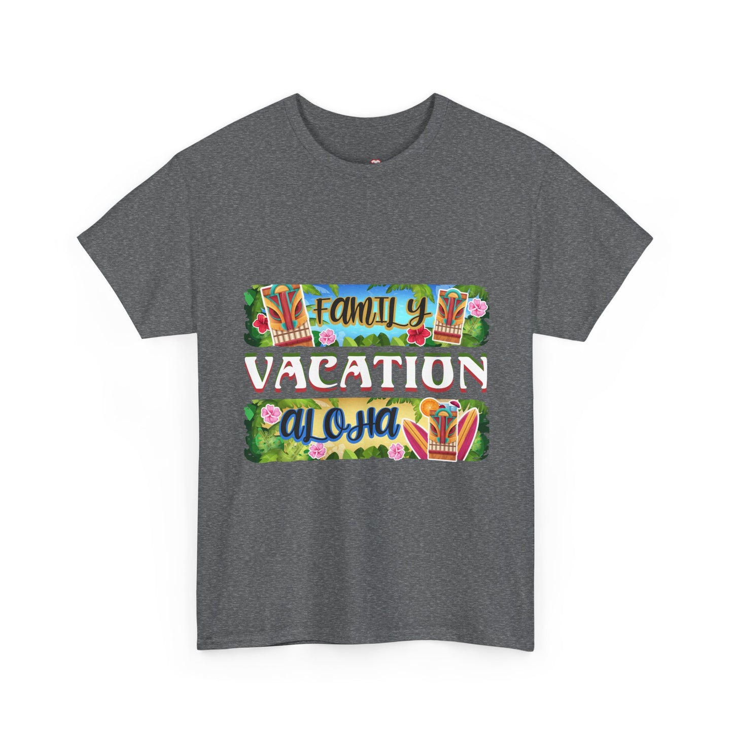 Family Vacation Aloha Tiki Tropical Beach Unisex Graphic T-Shirt