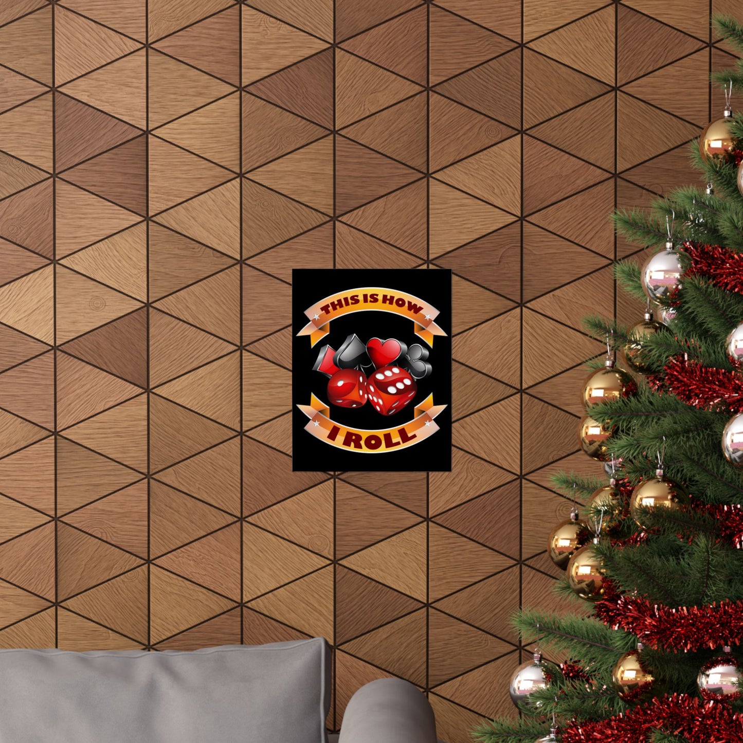 This Is How I Roll Funny Casino Themed Dice Gambling Humor - Wall Art