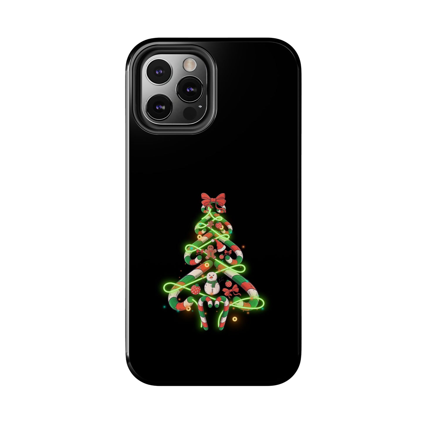 Christmas Candy Cane Xmas Tree Light Gifts - Tough Phone Case