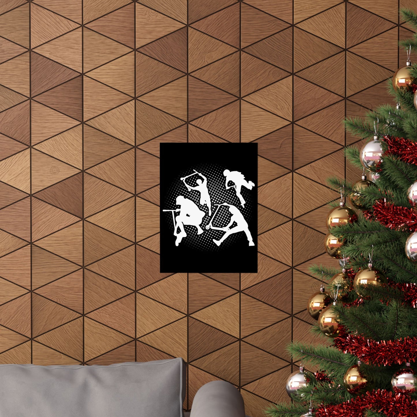 Scooter Stunt Silhouette Matte Poster — Extreme Freestyle Scooter Wall Art