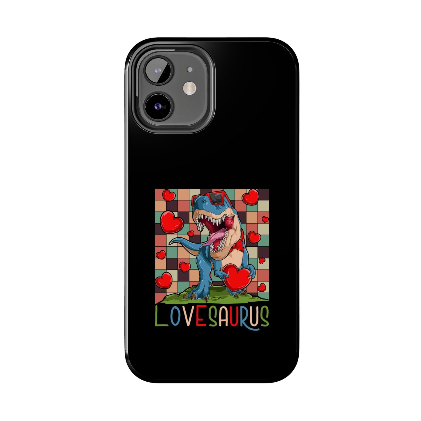 'Lovesaurus' Cute T-Rex Valentine Design - Tough Phone Case