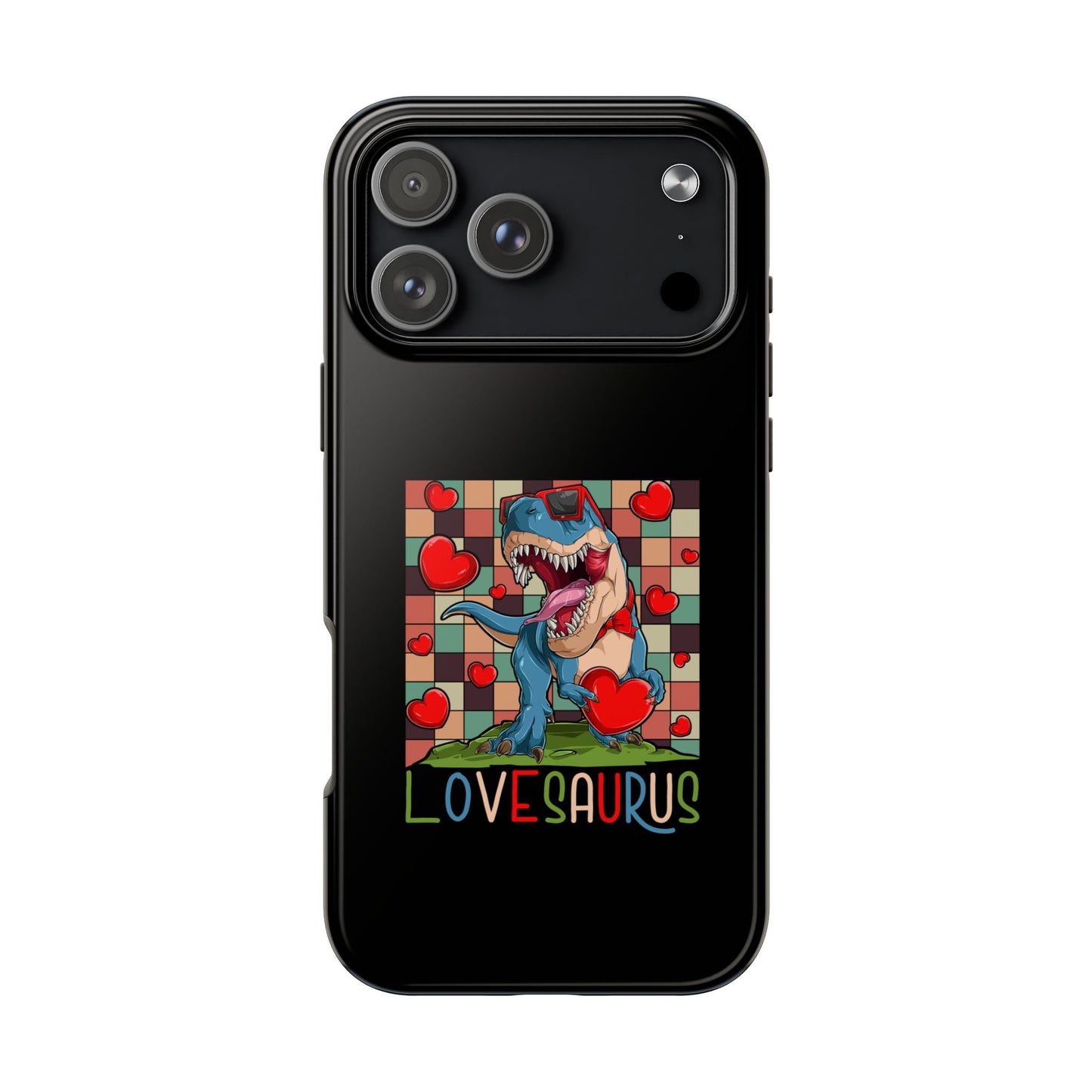 'Lovesaurus' Cute T-Rex Valentine Design - Tough Phone Case